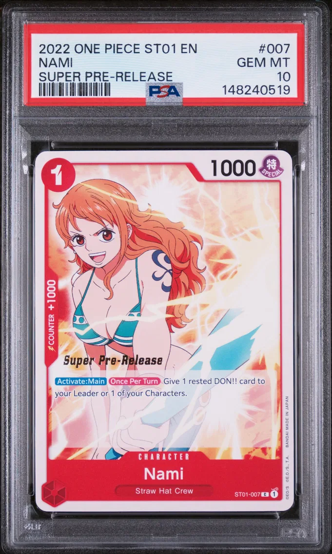 2022 #007 Nami PSA 10 One Piece Starter Deck ST01-Straw Hat Crew
