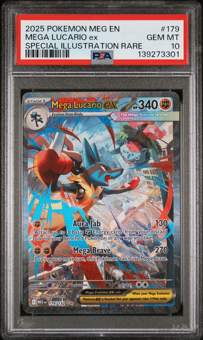 2025 #179 Mega Lucario EX PSA 10