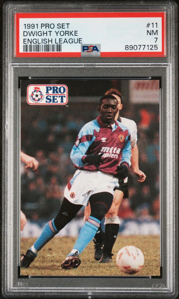 1991 #11 Dwight Yorke PSA 7 Pro Set English League