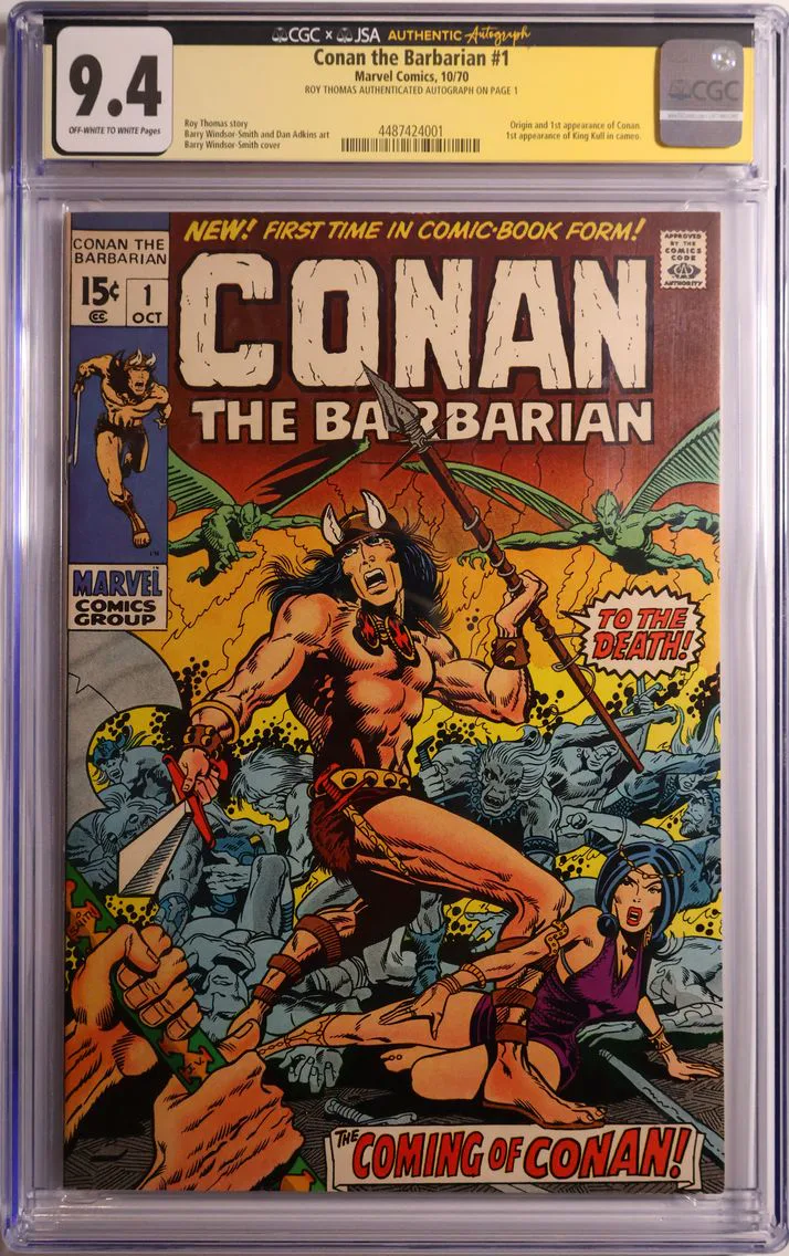 1970 #NA 1970 Conan the Barbarian #1 CGC 9.4 Marvel Comics CGC 9.4