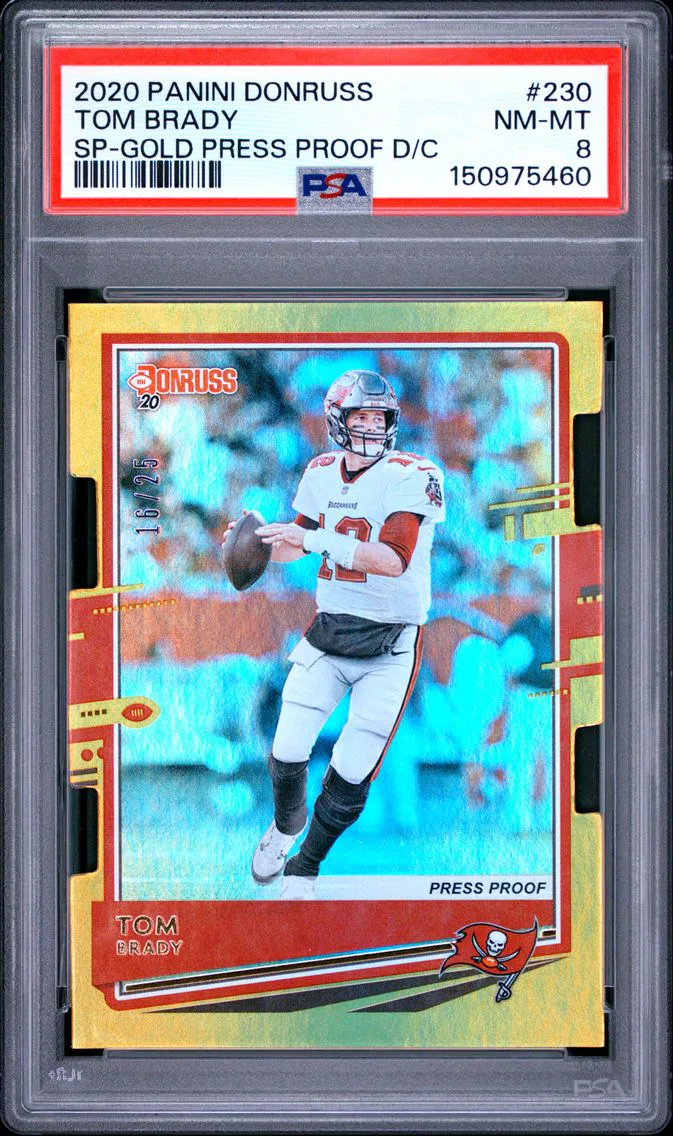 2020 #230 Tom Brady PSA 8 Panini Donruss