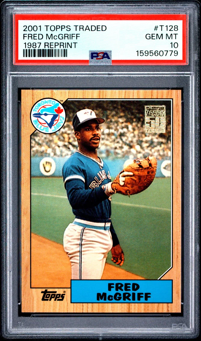 2001 #T128 Fred McGriff PSA 10 Topps Traded