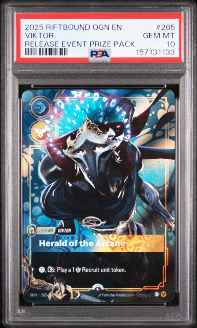 2025 #265 Viktor - Herald of the Arcane PSA 10 Riftbound: League of Legends Ogn-Origins