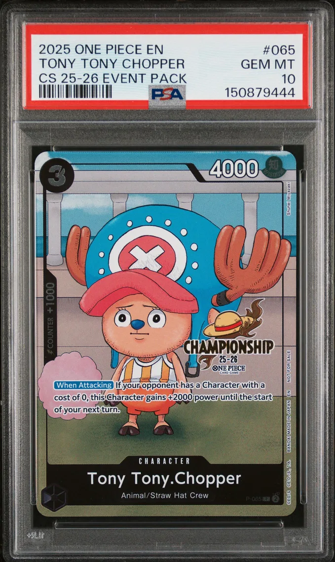 2025 #065 Tony Tony Chopper PSA 10 One Piece Championship 2025-26 Event Pack