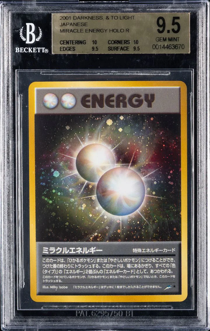 2001 #NNO Miracle Energy HOLO R BGS 9.5 TCG Darkness, and to Light Japanese Pokemon