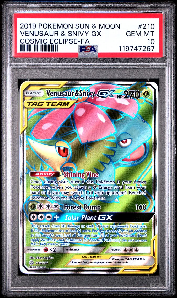 Venusaur & Snivy GX (Full Art)