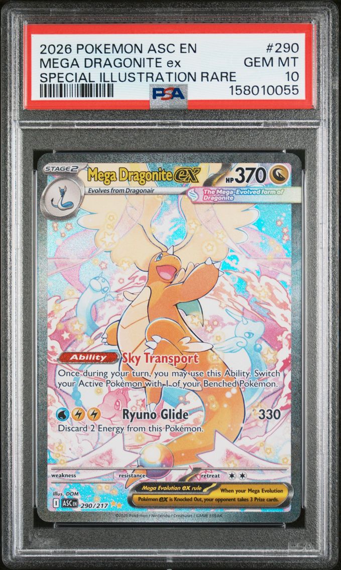 2026 #290 Mega Dragonite EX PSA 10 Asc EN-Ascended Heroes