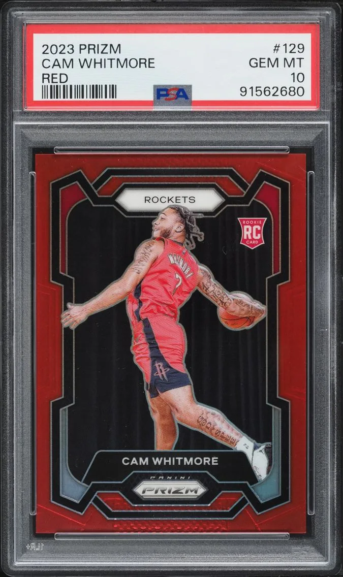 2023 #129 Cam Whitmore PSA 10 Panini Prizm Red ROOKIE /299