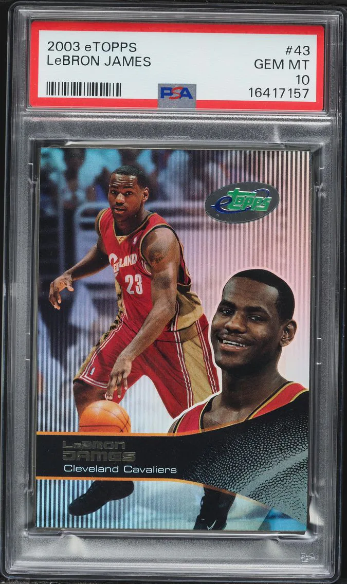 2003 #43 LeBron James PSA 10 Etopps Basketball