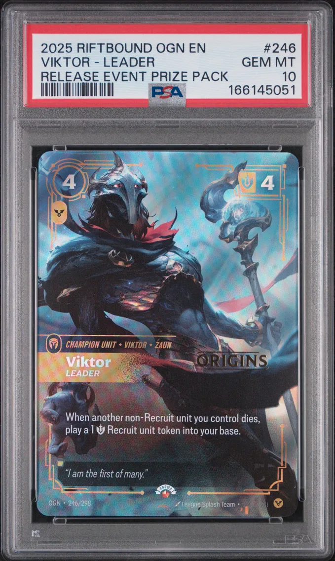 2025 #246 Viktor - Leader PSA 10 Riftbound: League of Legends Ogn-Origins