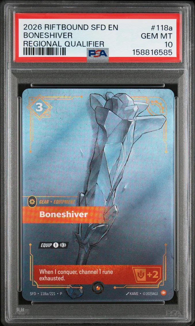 2026 #118a Boneshiver PSA 10 Riftbound: League of Legends Sfd-Spiritforged