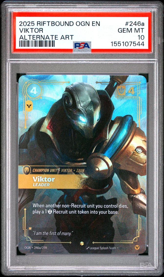 2025 #246a Viktor - Leader PSA 10 Riftbound: League of Legends Ogn-Origins
