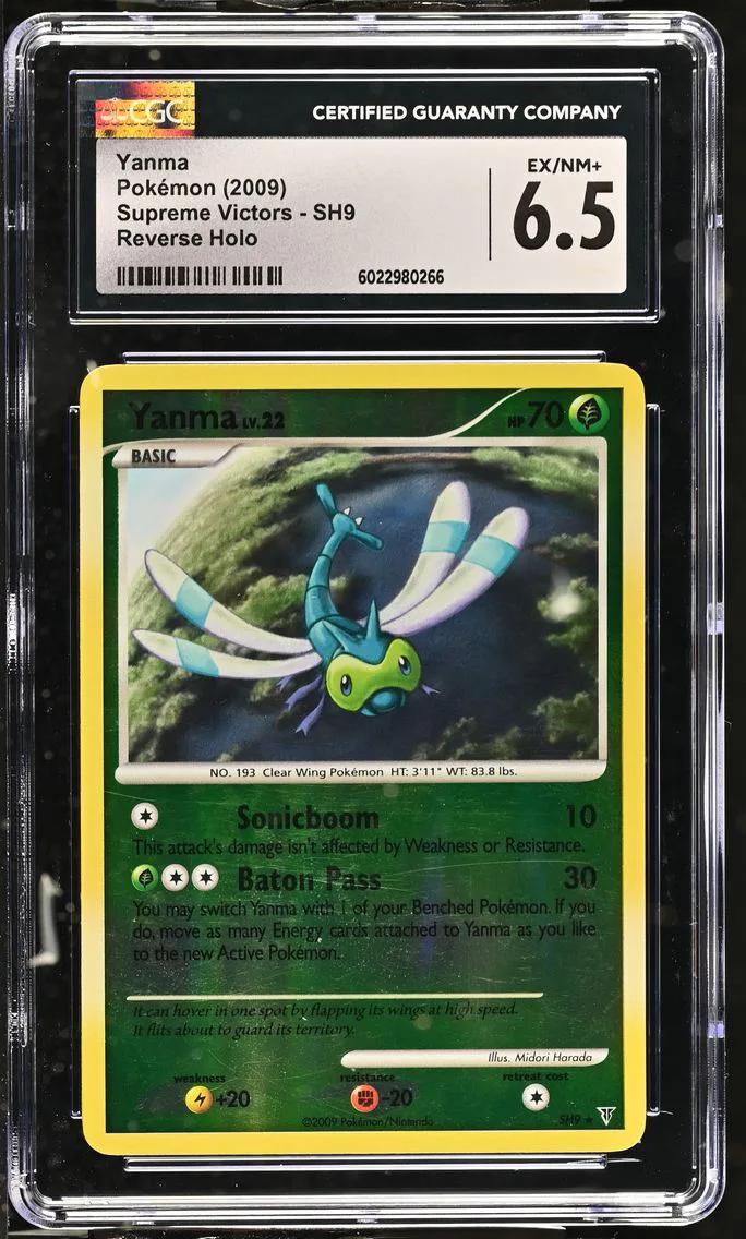 2009 #SH9 Yanma Reverse Holo CGC 6.5 Supreme Victors - English