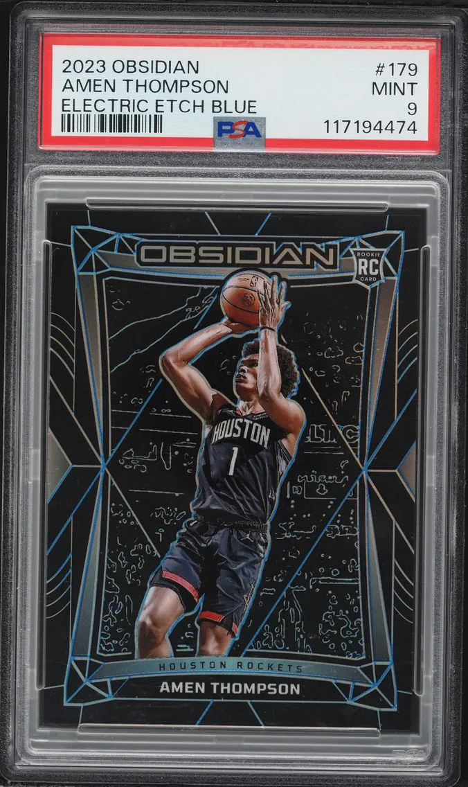 2023 #179 Amen Thompson PSA 9 Panini Obsidian Basketball