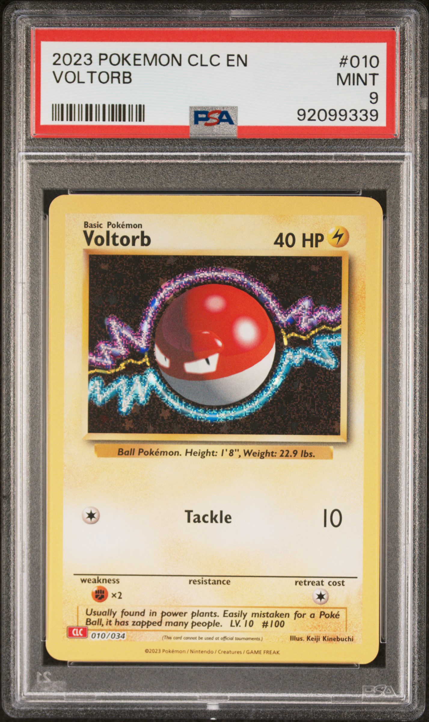 2023 #010 Voltorb PSA 9 Clc-Trading Card Game Classic Charizard & Ho-Oh Ex Deck