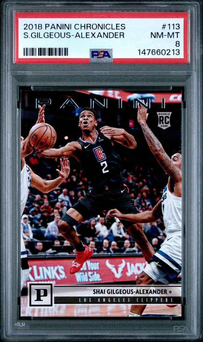 2018 #113 Shai Gilgeous-Alexander PSA 8 Panini Chronicles