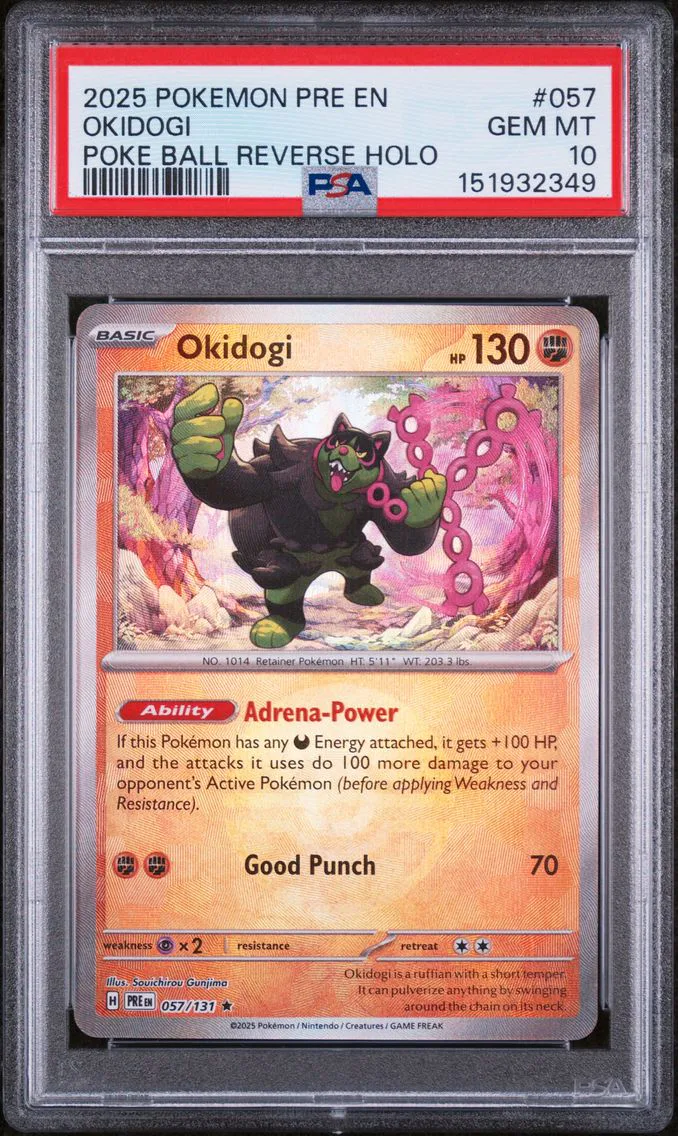 2025 #057 Okidogi PSA 10 Pre EN-Prismatic Evolutions