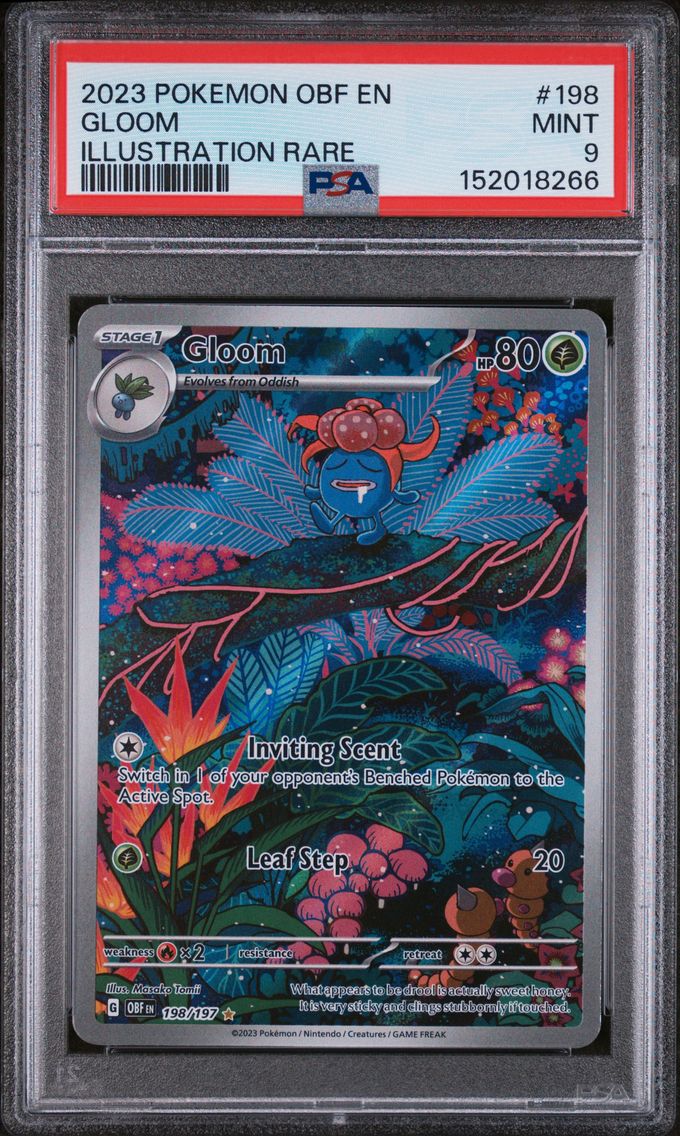 2023 #198 Gloom PSA 9 Obf EN-Obsidian Flames