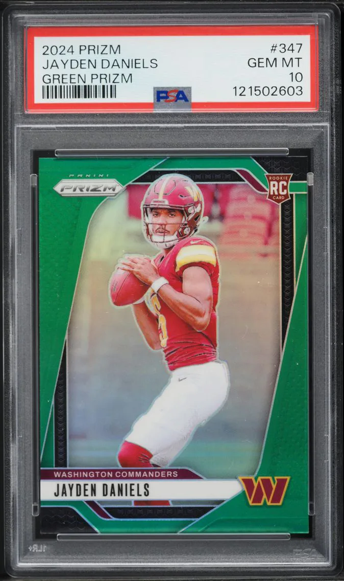 2024 #347 Jayden Daniels PSA 10 Panini Prizm