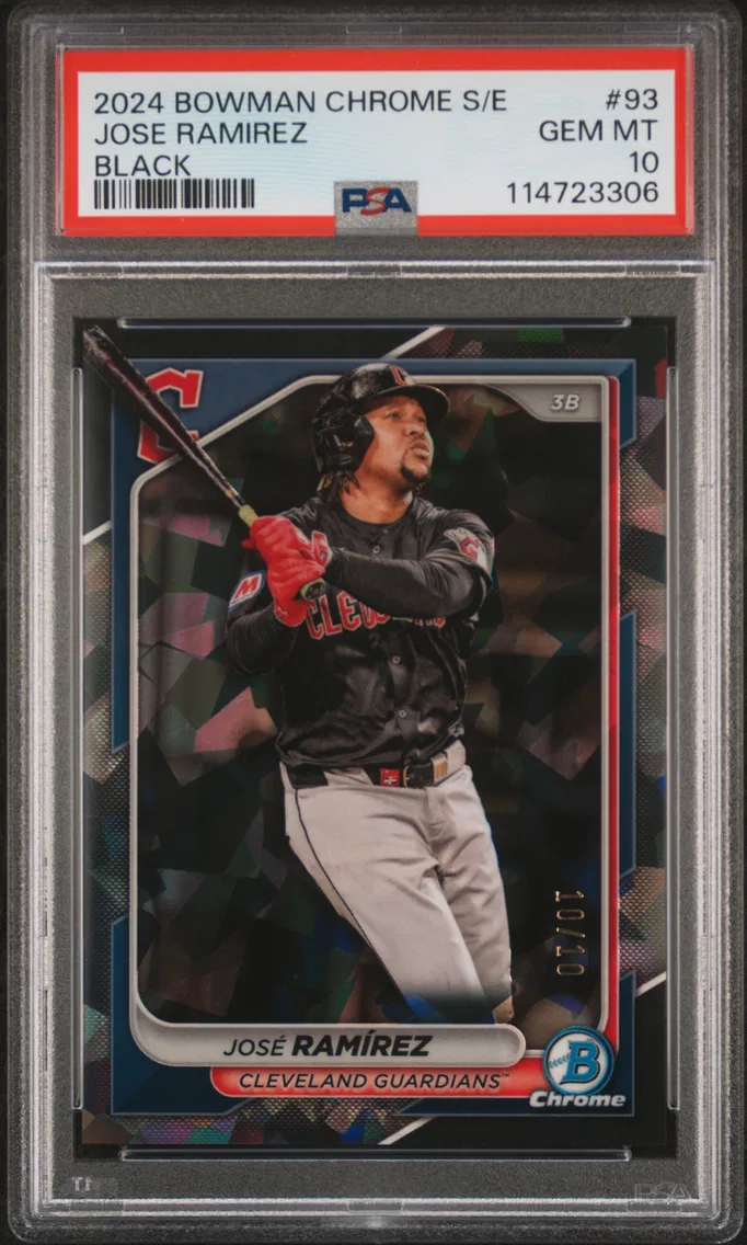 2024 #93 Jose Ramirez PSA 10 Bowman Chrome Sapphire Edition