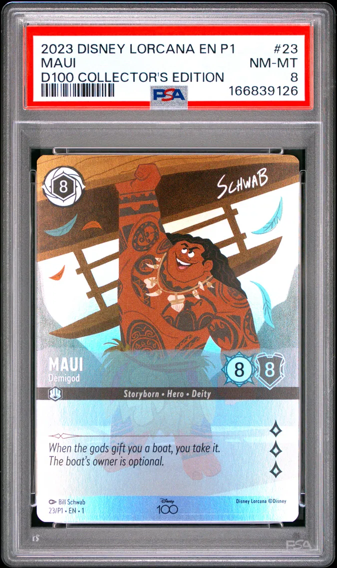 2023 #23 Maui - Demigod PSA 8 Disney Lorcana EN P1-Promo