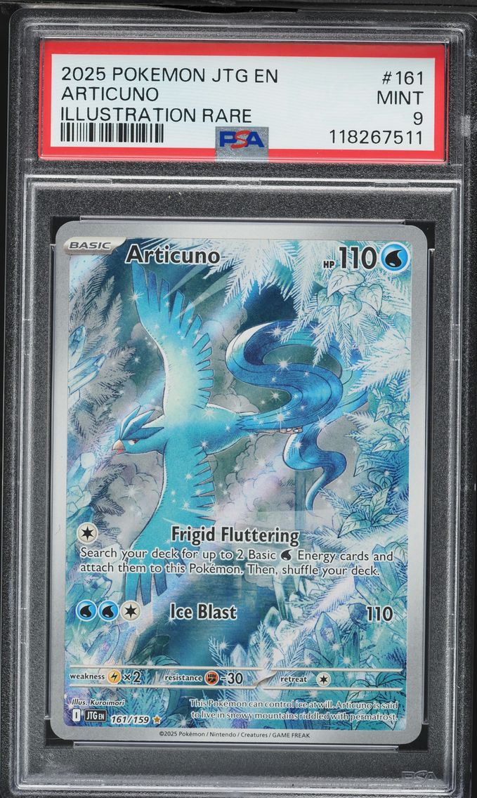 2025 #161 Articuno PSA 9 Jtg EN-Journey Together Pokemon