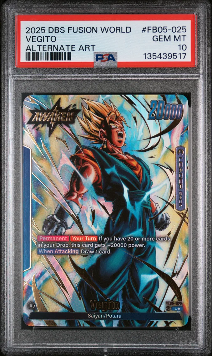 2025 #FB05-025 Vegito PSA 10 Dragon Ball Super Card Game Fusion World New Adventure