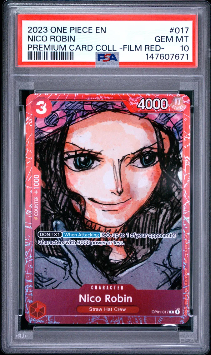 2023 #017 Nico Robin PSA 10 One Piece Premium Card Collection -One Piece Film Red-