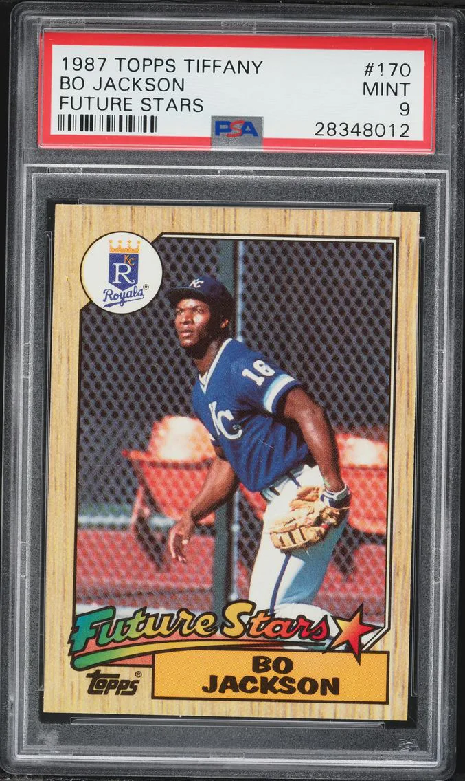1987 #170 Bo Jackson PSA 9 Topps Tiffany Baseball