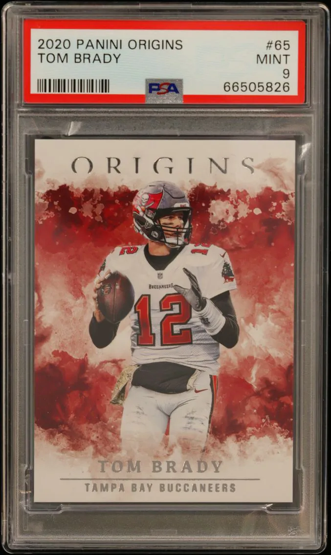 2020 #65 Tom Brady PSA 9 Panini Origins