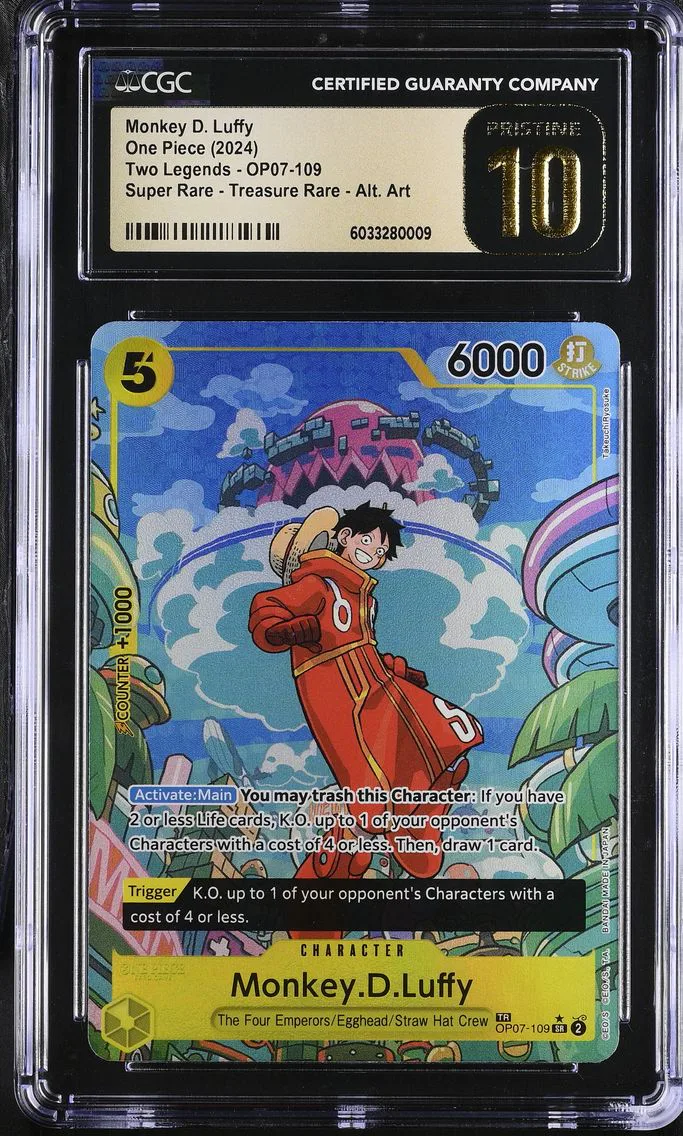 2024 #OP07-109 Monkey D. Luffy CGC 10 Pristine Two Legends (OP08) - English