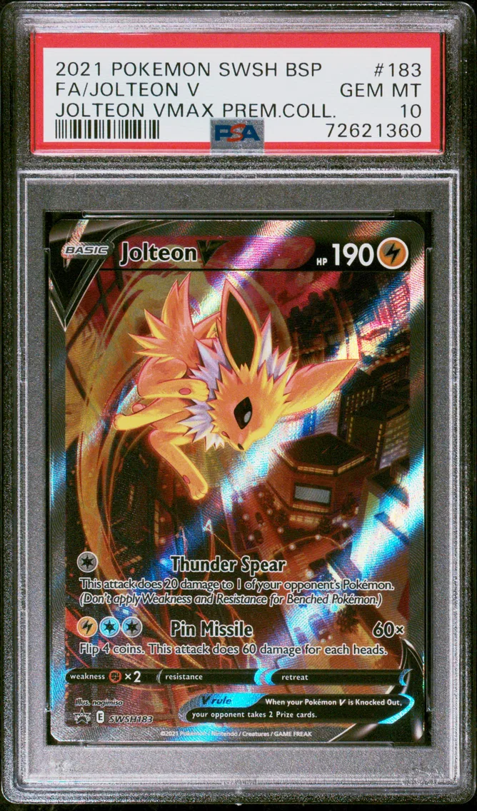 2021 #183 Full Art/Jolteon V PSA