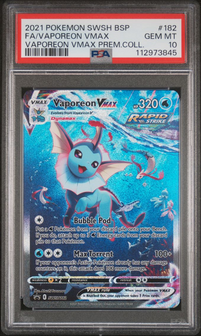 2021 #182 Full Art/Vaporeon Vmax