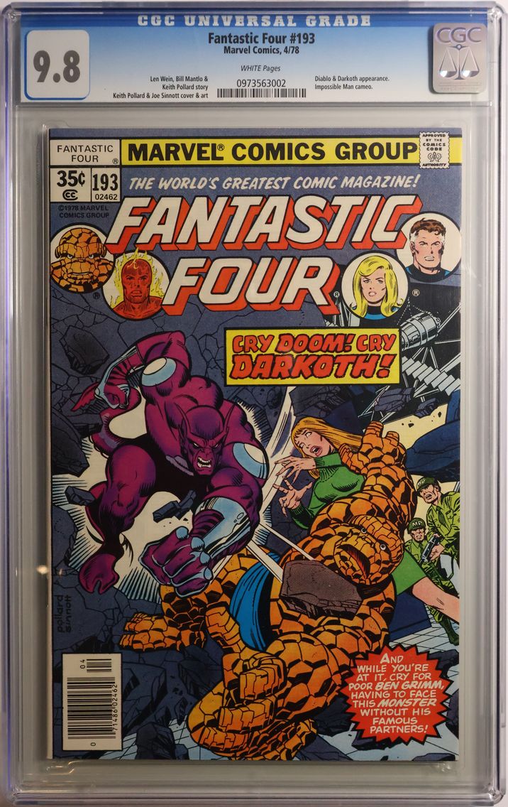 1978 #NA 1978 Fantastic Four #19