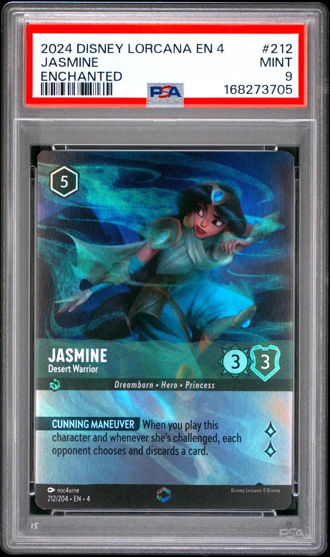 2024 #212 Jasmine - Desert Warrior PSA 9 Disney Lorcana EN 4-Ursula's Return