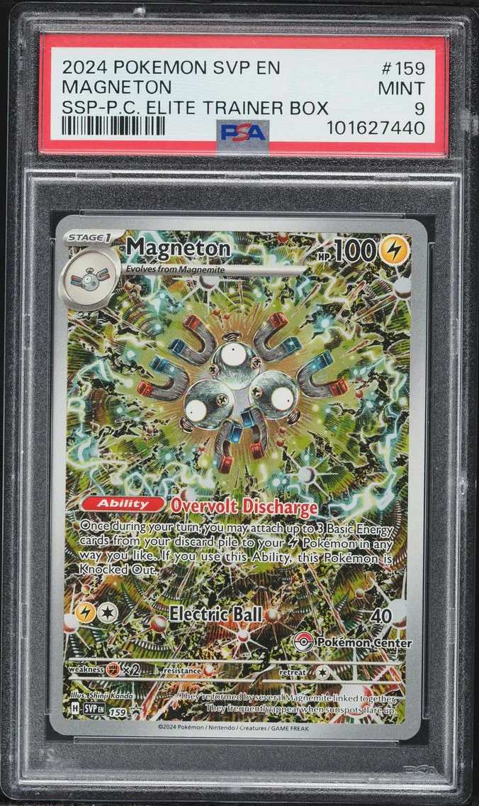 2024 #159 Magneton PSA 9 Svp EN-SV Black Star Promo Pokemon