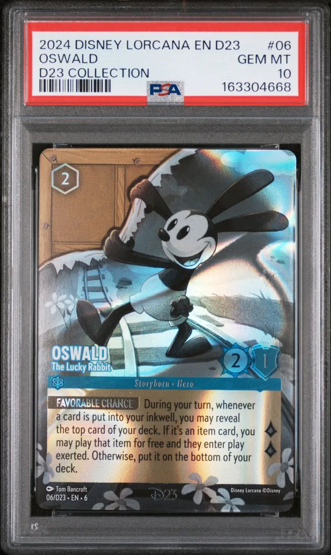 2024 #06 OSWALD PSA 10 Disney Lorcana EN D23-D23 Expo Promo