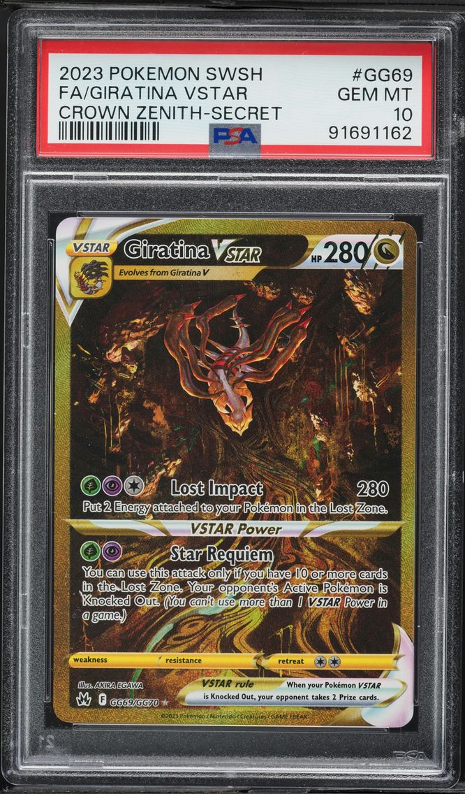 2023 #GG69 Full Art/Giratina Vstar PSA 10 Sword and Shield Crown Zenith Pokemon