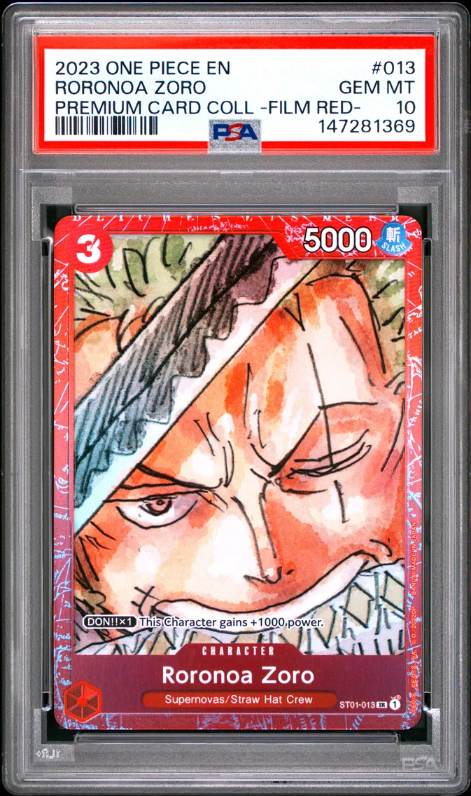 2023 #013 Roronoa Zoro PSA 10 One Piece Premium Card Collection -One Piece Film Red-