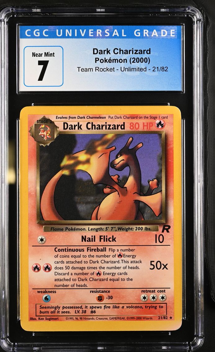 2000 #21 Dark Charizard CGC 7 Te