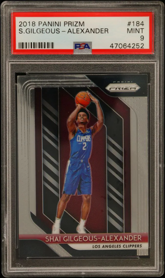 2018 #184 Shai Gilgeous-Alexander PSA 9 Panini Prizm