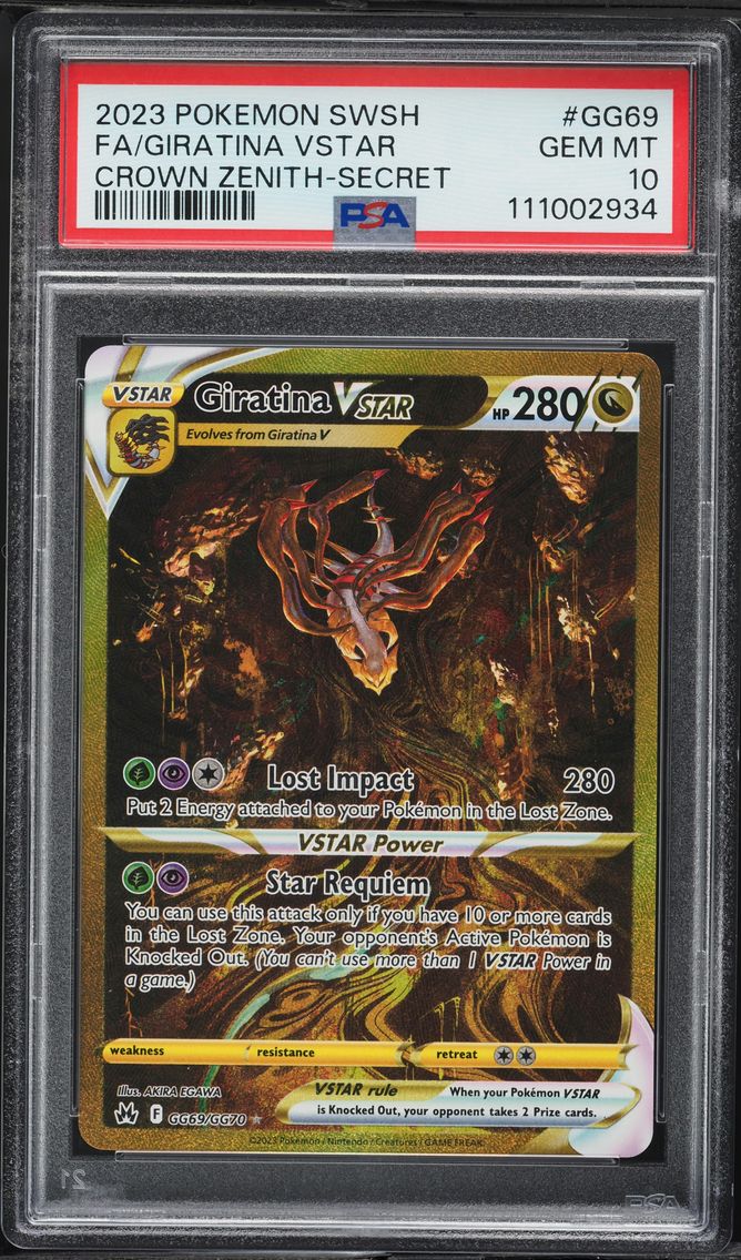 2023 #GG69 Full Art/Giratina Vstar PSA 10 Sword and Shield Crown Zenith Pokemon