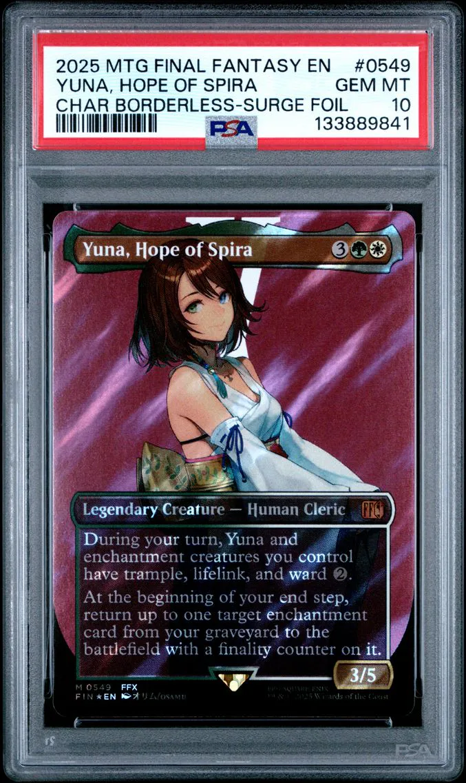 2025 #0549 Yuna, Hope of Spira PSA 10 Final Fantasy Magic The Gathering