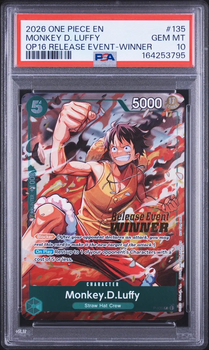 2026 #135 Monkey D. Luffy PSA 10 One Piece Promos
