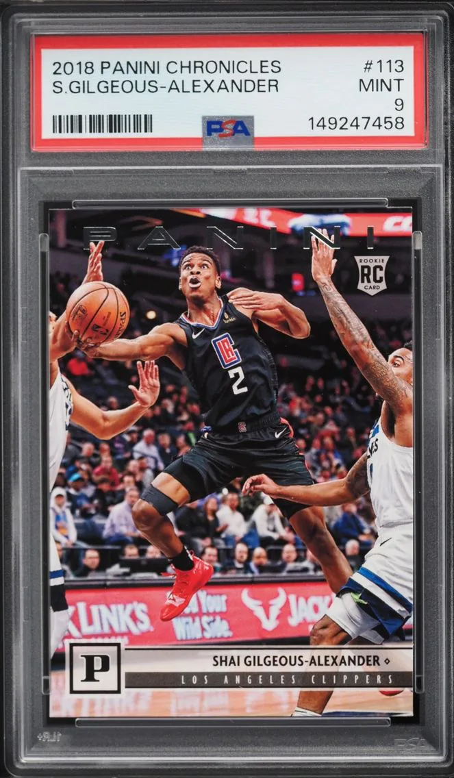 2018 #113 Shai Gilgeous-Alexander PSA 9 Panini Chronicles ROOKIE
