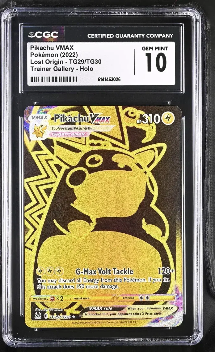 2022 Lost Origin - English Pikachu VMAX #TG29/TG30 CGC 10