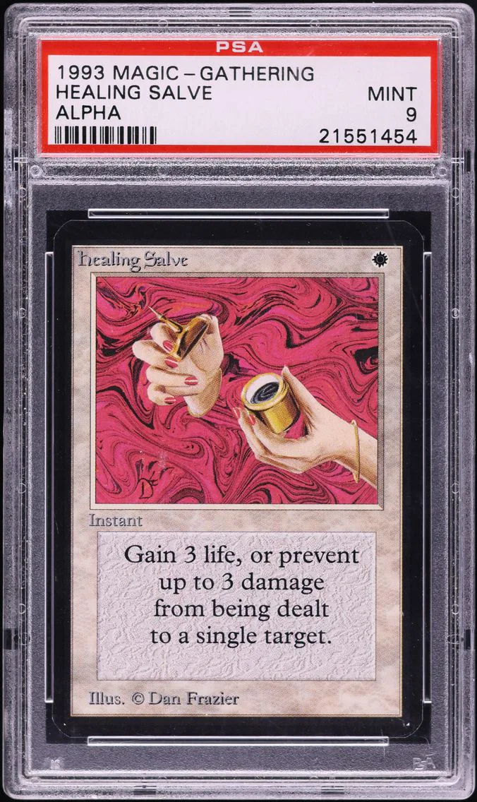 1993 Healing Salve PSA 9 Magic The Gathering MTG Alpha