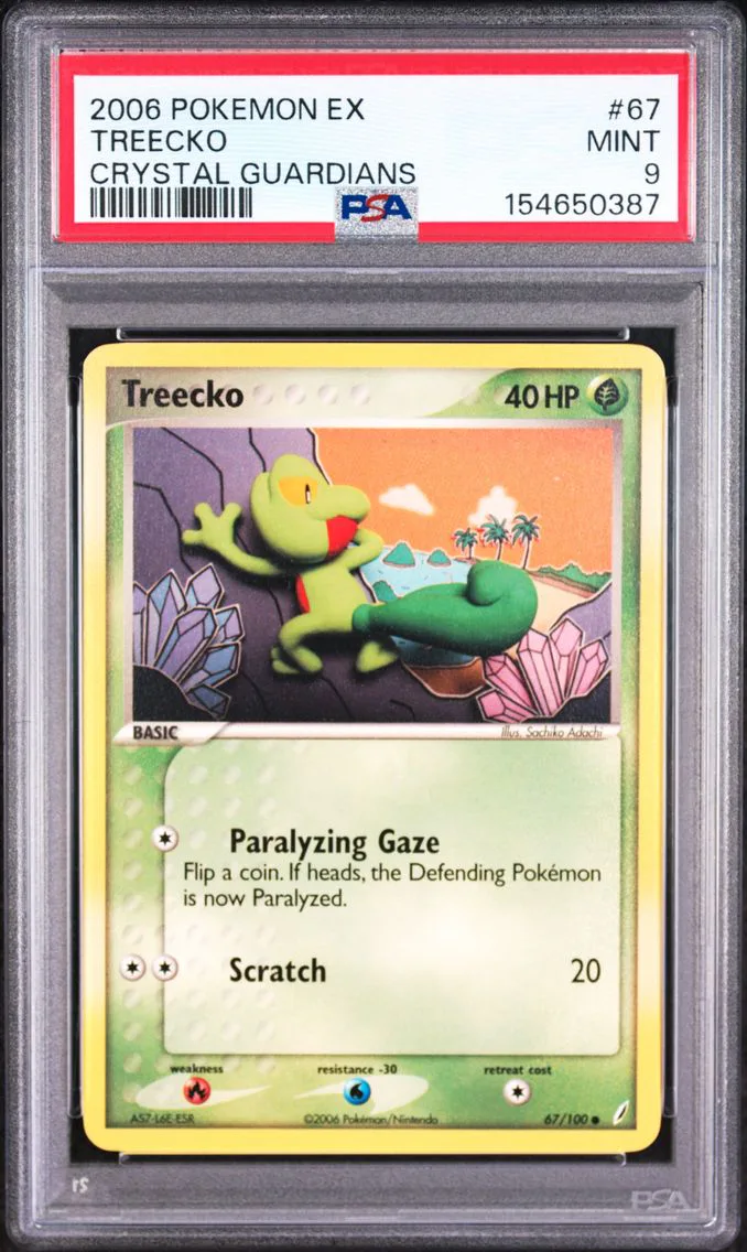 2006 #67 Treecko PSA 9 EX Crystal Guardians