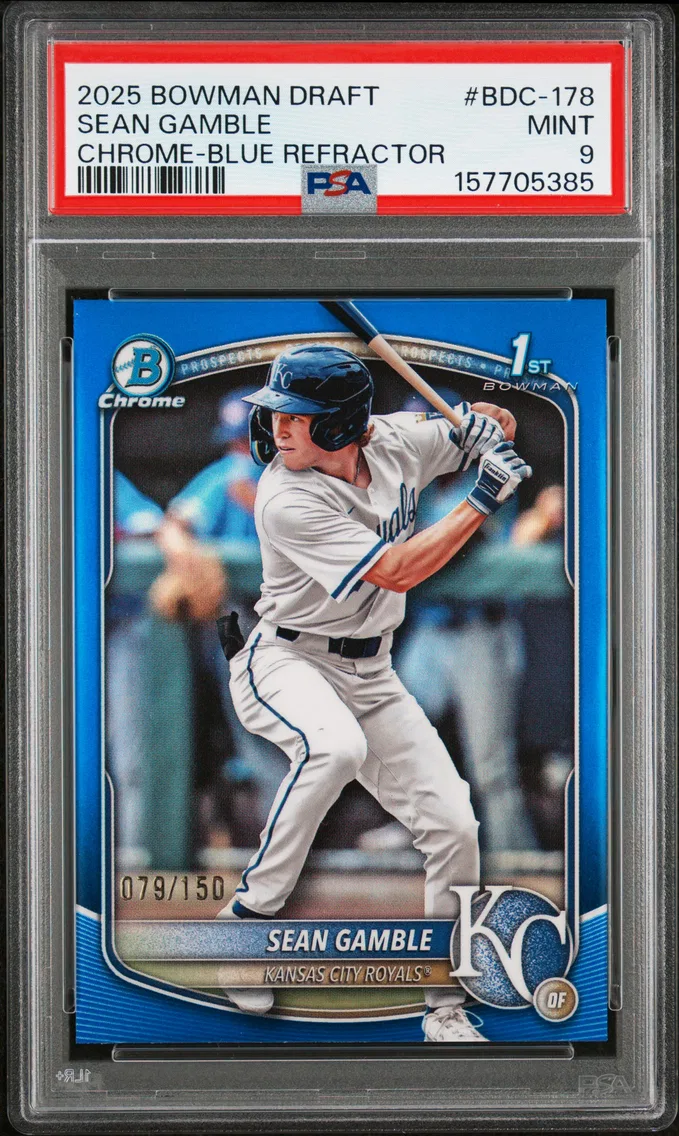 2025 #BDC-178 Sean Gamble PSA 9 Bowman Draft