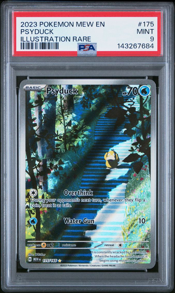 2023 #175 Psyduck PSA 9 Mew EN-151 Pokemon